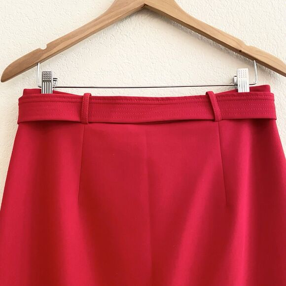Banana Republic Women’s Skirt‎ Side Slit Side Zip Career A Line Belt Size 6 - Picture 9 of 10